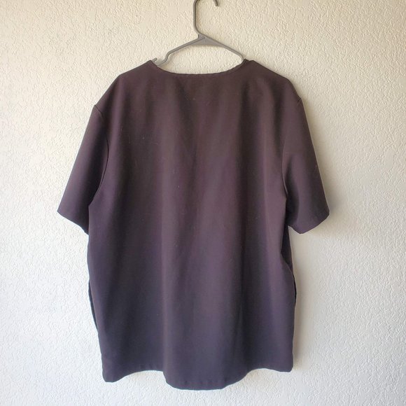 Figs Mens Technical Collection Chisec Three Pocket Scrub Top Shirt XXL Black - Picture 5 of 5